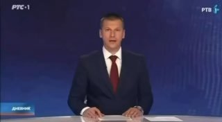 הטלוויזיה הסרבית מ- וויבודינה התנצלה בפני הצופים בשידור חי.