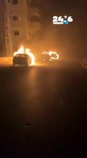 🇮🇱 תקרית בשומרון: הלילה הוצתו רכבים בין הכפרים תלפית לג׳אלוד, דרומית לשכם. חדשות 100שטח.