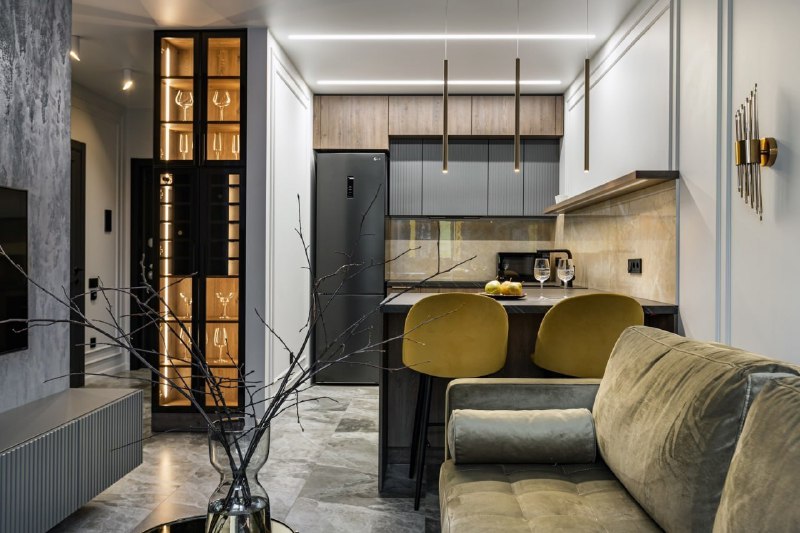 Реализация проекта Метраж 37,5 кв. м. идеи Подписывайся на нас в Макс! Дизайн интерьера - изображение 2 - реализация, проекта, метраж