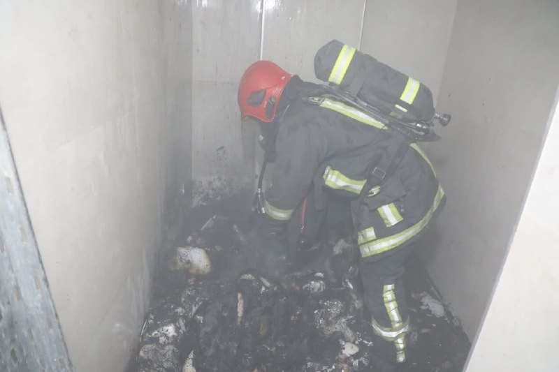 📸 חילוץ למעלה מ-300 איש משריפה של מלון דירות במשהד