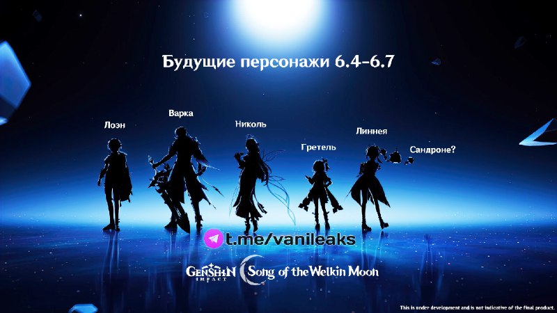 Будущие персонажи 6.4-6.7