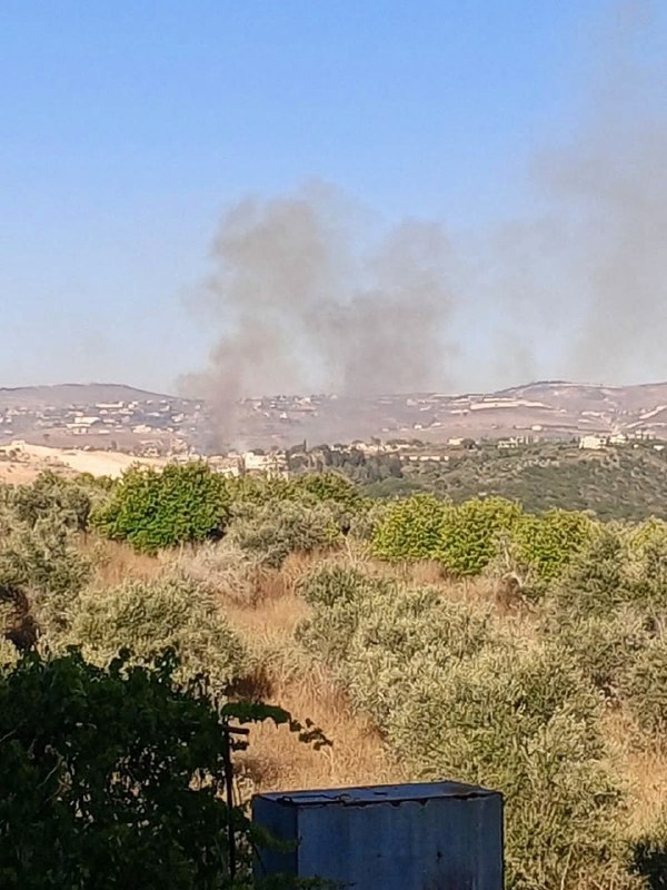 שריפת בתים בקנטרה שבדרום לבנון