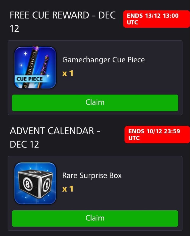 8Ball Coinz: لینک دریافت هدیهhttps://8ballpool.com/en/shop#free_rewards@ir8ballcoinz