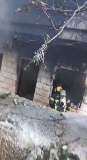 מתוך הדירה שהכיבוש פוצץ בסביבת בית החולים הלאומי במרכז שכם