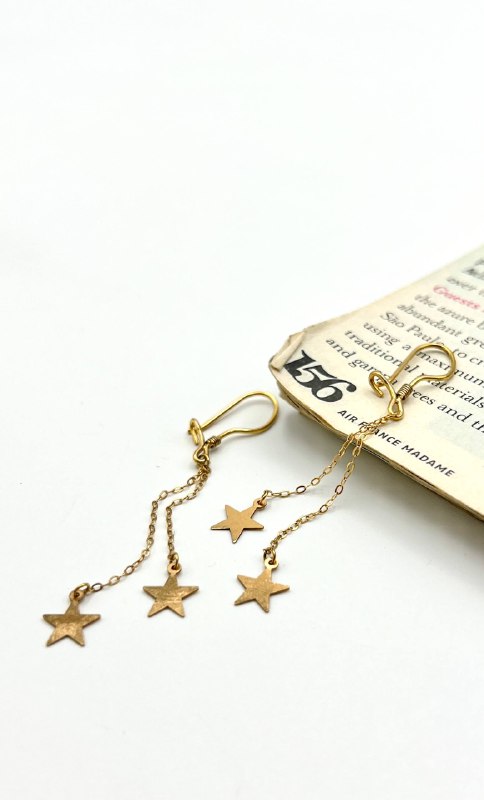 ⭐️جواهری فیروزه(ارمان)⭐️: ⚜️A R M A N T A L A⚜️✨گوشواره ستاره✨🔸وزن: ۱/۴۴۰🔺قیمت: ۲۹/۵۴۰/۰۰۰❌ اجرت: ۷٪📦ارسال به سراسر کشور با بسته بندی ویژه🛡️همراه 