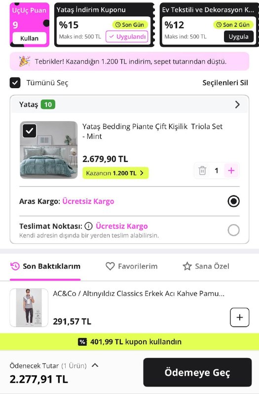 Yataş Ürünlerinde🔥 %15 İndirime Ek🏷️ Sepette %15 İndirim Kuponu Var➡️ https://sl.n11.com…
