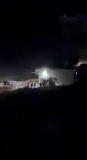 Some of the occupation forces attack the village of Marka, southwest of Jenin, and raid a house.