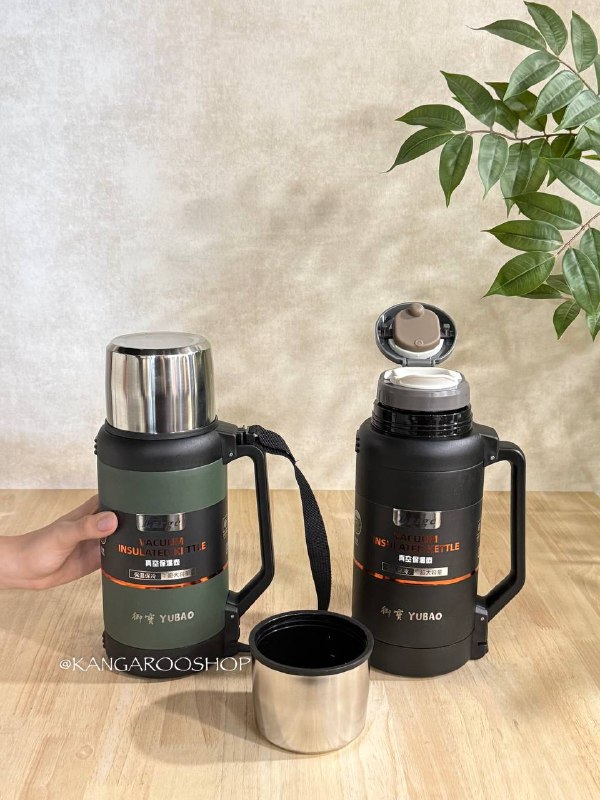 Kangarooshop: 🌸فلاسک کد f130✔️حجم 1200 ml✔️استیل 304✔️ابعاد : 8*29*11 cm✔️دارای جعبه تک✔️📦۲۰ عدد ✔️قیمت : ۲/۰۵۰/۰۰۰ ت🆔كانال فروشگاه👇🏻@
