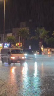 גשם כבד ירד הערב באל-נאמאס. צלב