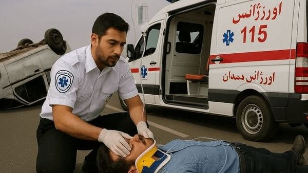اخبار همدان: حادثه ترافیکی در آزادراه همدان - ساوه ۷ مصدوم بر جا گذاشت🔹️روابط عمومی مرکز اورژانس ۱۱۵ همدان: به دنبال برخورد سه دستگاه