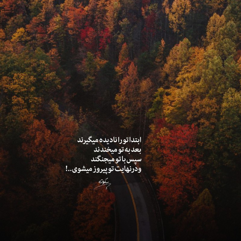 | .حالِ دِلَمـ . |: ابتدا تو را نادیده میگیرند بعد به تو میخندندسپس با تو میجنگندودرنهایت تو پیروز میشوی . .!@my_he