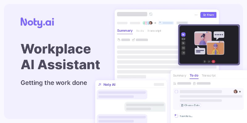 Noty.ai - Meeting AI Assistant getting work done