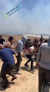 מהעימותים בחוות דרך אברהם.