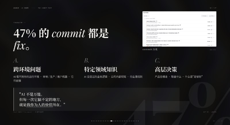 做了个非常牛逼的网页 PPT Skills，明天发彻底解决你的 PPT 生成难题昨天分享的内容不知道怎么样，反正很多朋友看上了我的 PPT，索性做个 Skills，明天开源一下做了个非常牛逼的网页 PPT Skills，明天发彻底解决你的 PPT 生成难题昨天分享的内容不知道怎么样，反正很多朋友看上了我的 PPT，索性做个 Skills，明天开源一下