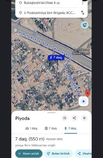 Uchastka yer 6 sotix Yangi Oʻzbekiston bogʻ yonida