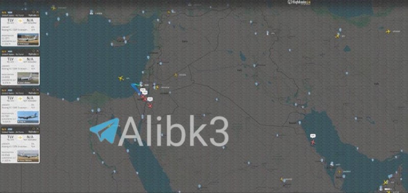 اخبار جنگ | خبرهای فوری و مهم 🔖: ✅ چهار فروند هواپیمای تانکر سوخترسان آمریکایی دارن در نزدیکی سواحل ایران پرواز میکنن.✅ @AkhbarFouri