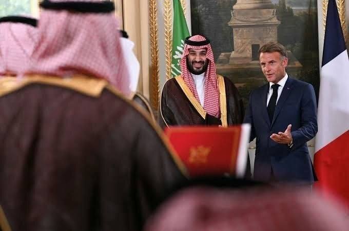 اصلاحات نیوز - رسانه: 📢 ریاض و پاریس بر راه‌حل دیپلماتیک درباره ایران و حمایت از تشکیل کشور فلسطین تأکید کردند◀️ عربستان سعودی و فرانسه در پای