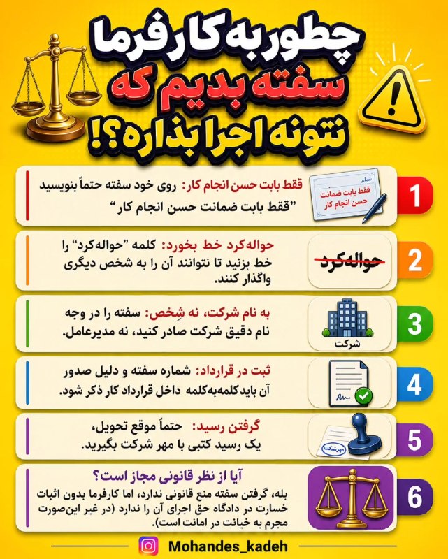 قیمت لحظه ای دلار طلا خودرو: 💲 سفته ضمانت کار را چطور تحویل بدهیم که بعدها دردسرساز نشود؟!@Dolar_403