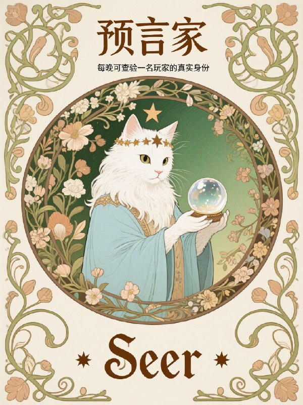 用即梦AI可以一键生成自己的桌游卡牌了！即梦是我目前用过最听话的画图 AI 了！很快会上线的 3.0 模型，对中文的响应特别好~！甚至能准确地生成很多小字，还能限定字体：衬线体、无衬线、连笔字 etc感觉套个工作流，就可以直接做 AI 桌游生成器了！给大家看下直出的 “穆夏猫咪狼人杀” 和 “像素风三国杀”，都是直接用文字直出的