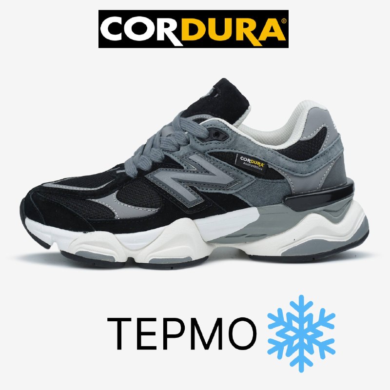 New Balance New Balance 9060 Black Grey White Cordura, фото 2