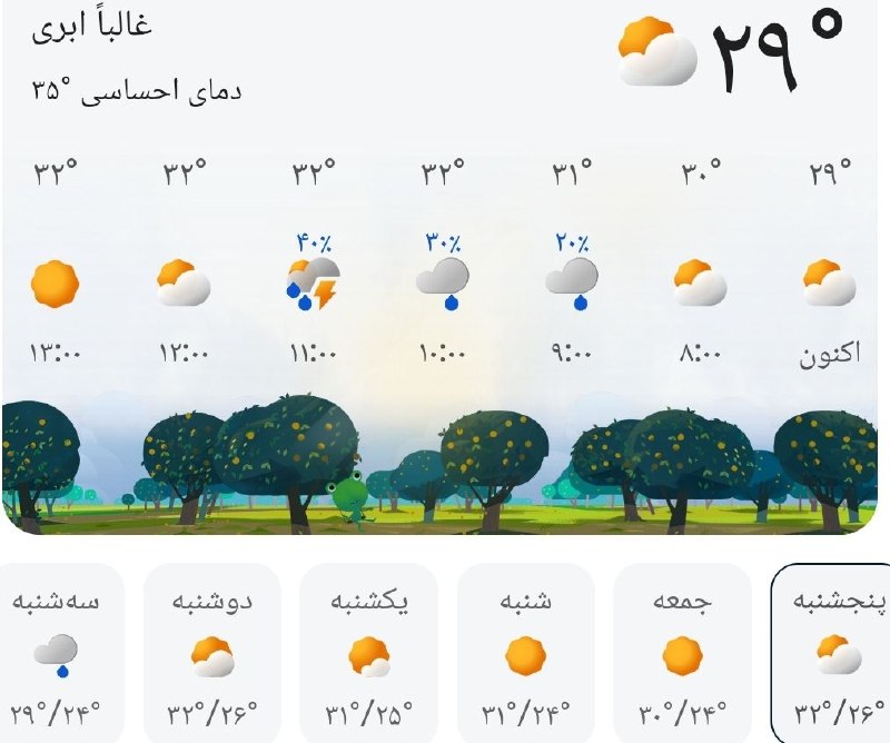 اینجا هادیشهر: 🌦 وضعیت آب و هوای امروز هادیشهر و پیش بینی ۵روز آینده 🍉 اینجا هادیشهر؛مرجعرسمیخبریهادیشهر👇🌾 @Inja_Hadishahr
