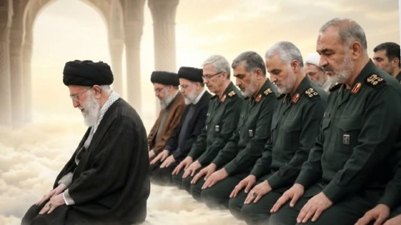 Qasem Soleimani | قاسم_سلیمانی#: نماز عشق به اقتدای امام عشق( هوش مصنوعی )@qasemsoleimani_ir