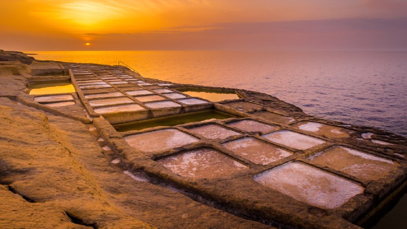 Stuck in a gridSalt evaporation ponds on the island of Gozo, Malta (© Marius Roman/Getty Images)