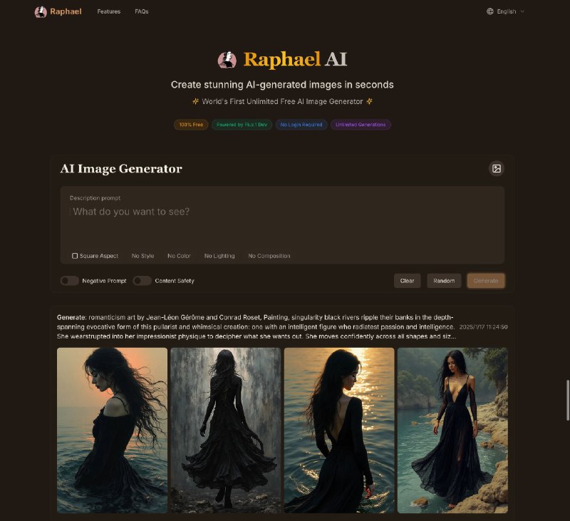 Raphael AI 是我创业后发布的第一款产品，从0起步，到超过100万月活用户，只用了一个月的时间！刚拿下了本月全球AIGC产品增长榜15名