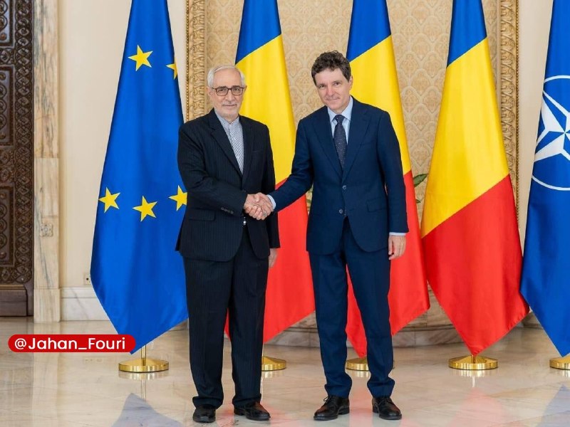 جهان بینالملل فوری🌍: سفیر ایران استوارنامه خود را به رئیس جمهور رومانی تقدیم کرد🔹سید محسن عمادی، سفیر جمهوری اسلامی ایران در رومانی روز جمعه
