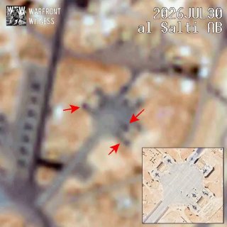 ️🇯🇴🇮🇷🇺🇸 נראה כי צילומי לוויין Sentinel-2 ברזולוציה נמוכה מציגים את האיראני מכוסה בבסיס האוויר מופאק ס…