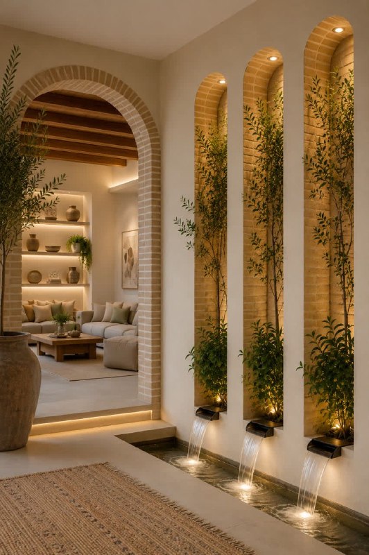 واحد معماری‌ و‌ شهرسازی مؤسسه مصاف: 🏷 طبیعت؛ بخشی از منطق معماری ایرانی🍀 در معماری، طبیعت عنصری بیرون از بنا نیست که تنها برای زیبایی به آن افزوده شود؛ بلکه
