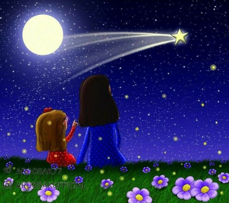 💞قلب های عاشق💞: دعای خیر فقط✨ایشالا هیچوقت محتاج بنده‌ی✨ خدا نشی✨#شبتون_مهتایی✨✨🌙✨🌙