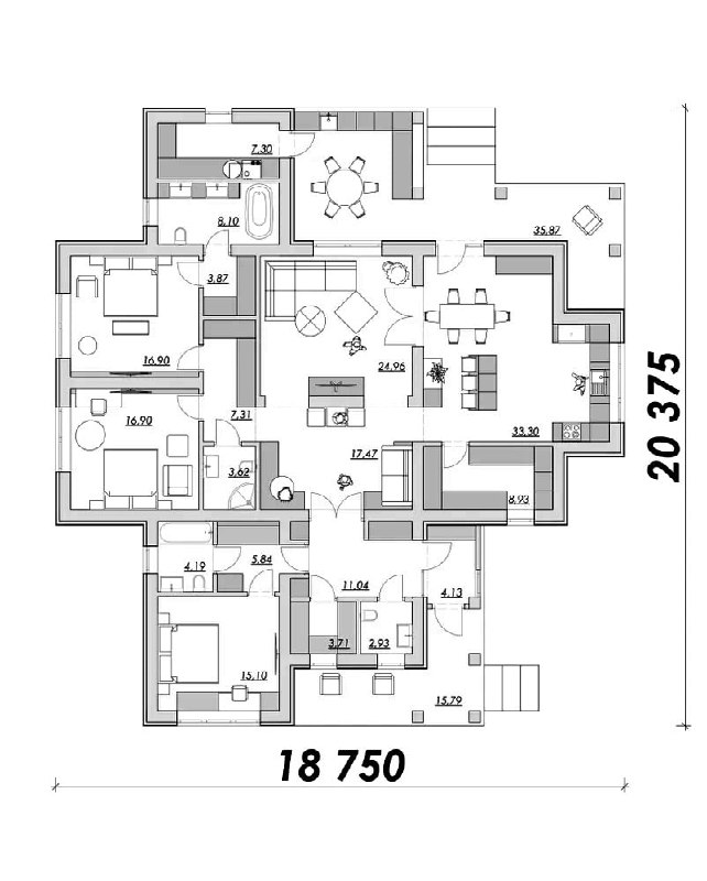 Проект загородного дома площадью 150 кв. м. Дизайн и ремонт Please open Telegram to view this post VIEW IN TELEGRAM - изображение 4 - telegram, view, проект