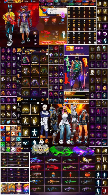 دنیای اکانت فری فایر freefire: 69. Gh