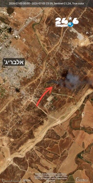 🇮🇱 לאורך "הקו הצהוב" בצפון רצועת עזה תועדו שריפות של עשב יבש. לפני יומיים התרחשה שריפת עשב יבש ליד אל-בור…