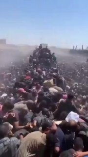 آلاف الفلسطينيين يندفعون نحو شاحنة مساعدات وسط أزمة غذائية حادة