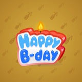 B-Day Candle #184