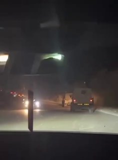 The moment when the IDF stormed the city of Nablus from the Sara checkpoint.