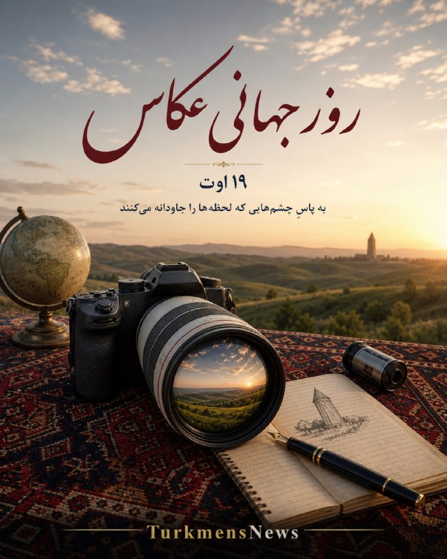 تورکمننیوز 🛜 TurkmenNews: 📷 روز جهانی عکاس گرامی باد🔹عکاسی فقط ثبت یک تصویر نیست؛ روایتِ حقیقت، حفظ خاطرهها و ماندگار کردن لحظههایی است که شاید