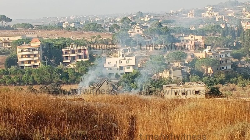 ️🇱🇧🇮🇱 התקיפה האווירית הלילה על נבטי אל-פאוקה, דרום לבנון, כוונה לבית בשכונת אלדיר.