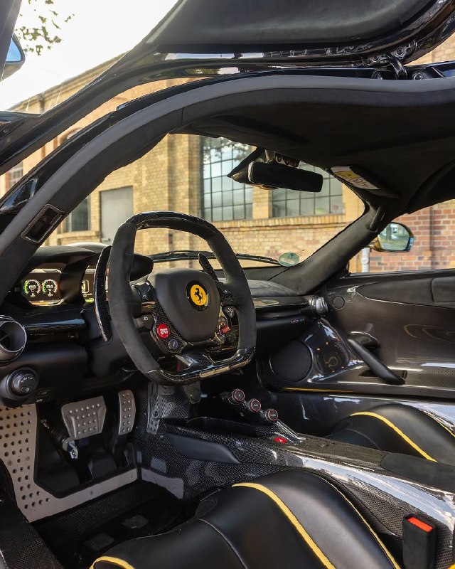 Yellow Ferrari LaFerrari 4
