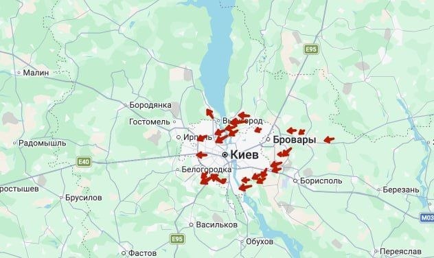 Этой ночью Киев подвергся масштабной атаке Как сообщают