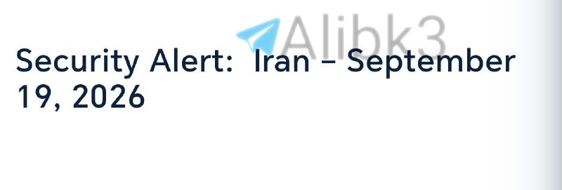 🇺🇸🇮🇷 השגרירות הווירטואלית האמריקאית באיראן, בהתחשב בהתפתחויות באזור, נותנת אזהרה ביטחונית לאזרחים אמריקאים על האפשרות לסגור את המרחב האווירי.