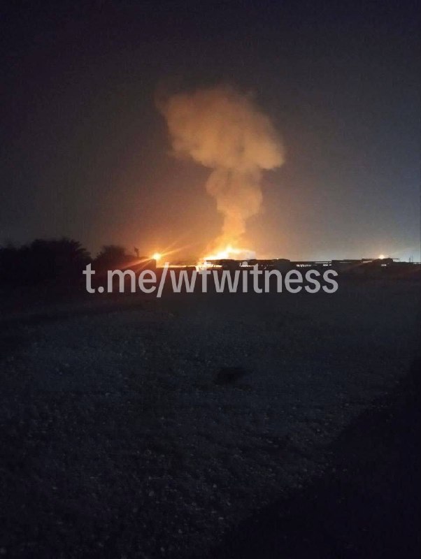 ️🇮🇶️ בעקבות פגיעה ישירה של מל"טים איראניים באזור טאסלוג'ה בסולימניה, פרצה שריפה.