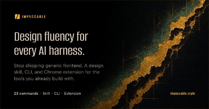 Impeccable: The missing design vocabulary for agents