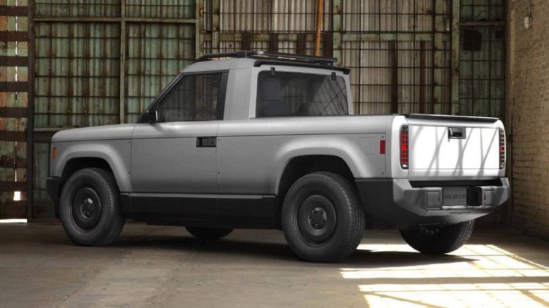 В США показали ультрабюджетный двухвдерный электропикап по цене Lada Vesta. 2