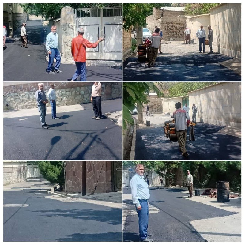 پایگاه خبری تارود: 📸 تداوم نهضت آسفالت و بهسازی معابر در منطقه گیلاوند/ شعبانی: پروژههای عمرانی با پیگیری مستمر مدیریت شهری تا تکمیل نهایی