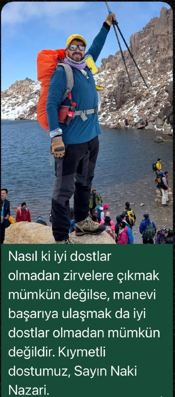 یئکن سسی کانالی ) yekənsasi: ناسیل کی، اییی دوستلار اولمادان زیروهلره چیکماق مومکون دئییلسه، معنوی باشارییا اولاشماک دا اییی دوستلار اولمادان مومکون