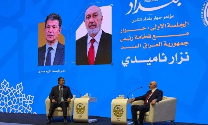 شرق: 🔺رئیسجمهور عراق: تنگه هرمز بر تمام جهان تأثیر میگذاردنزار آمیدی، رئیسجمهور عراق:🔹اقداماتی برای تسهیل عبور برخی کشتیه