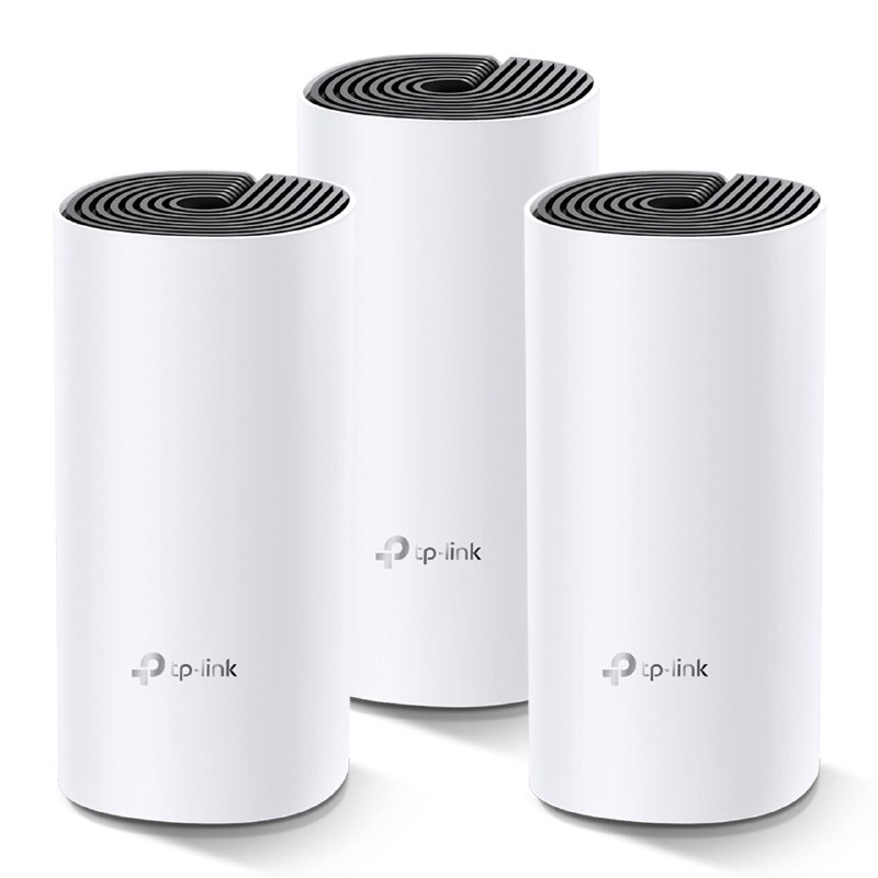 TP-Link Deco M4 3-pack , AC1200 Mbps, Dual-Band, Gigabit Portları, 100 Cihaza Kadar Bağlanılabilirlik, 370 m²ye Kadar Kapsama, Mobil Uygulama ile Kolay Kurulum, Wi-Fi 5 Mesh Sistemi RJ-45